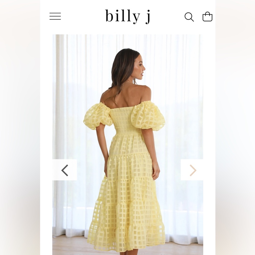 Billy J Demi dress in Yellow
Size: medium - Picture 2 of 3